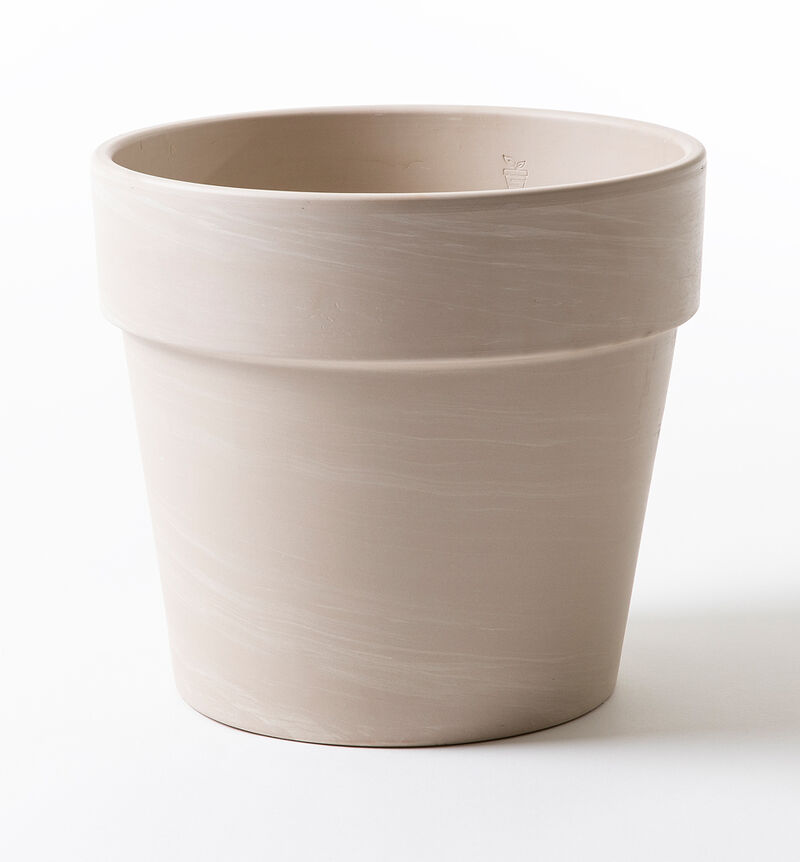 Terrakotta blomsterpotte gråhvit 29 cm Terrakotta blomsterpotte gråhvit 29 cm